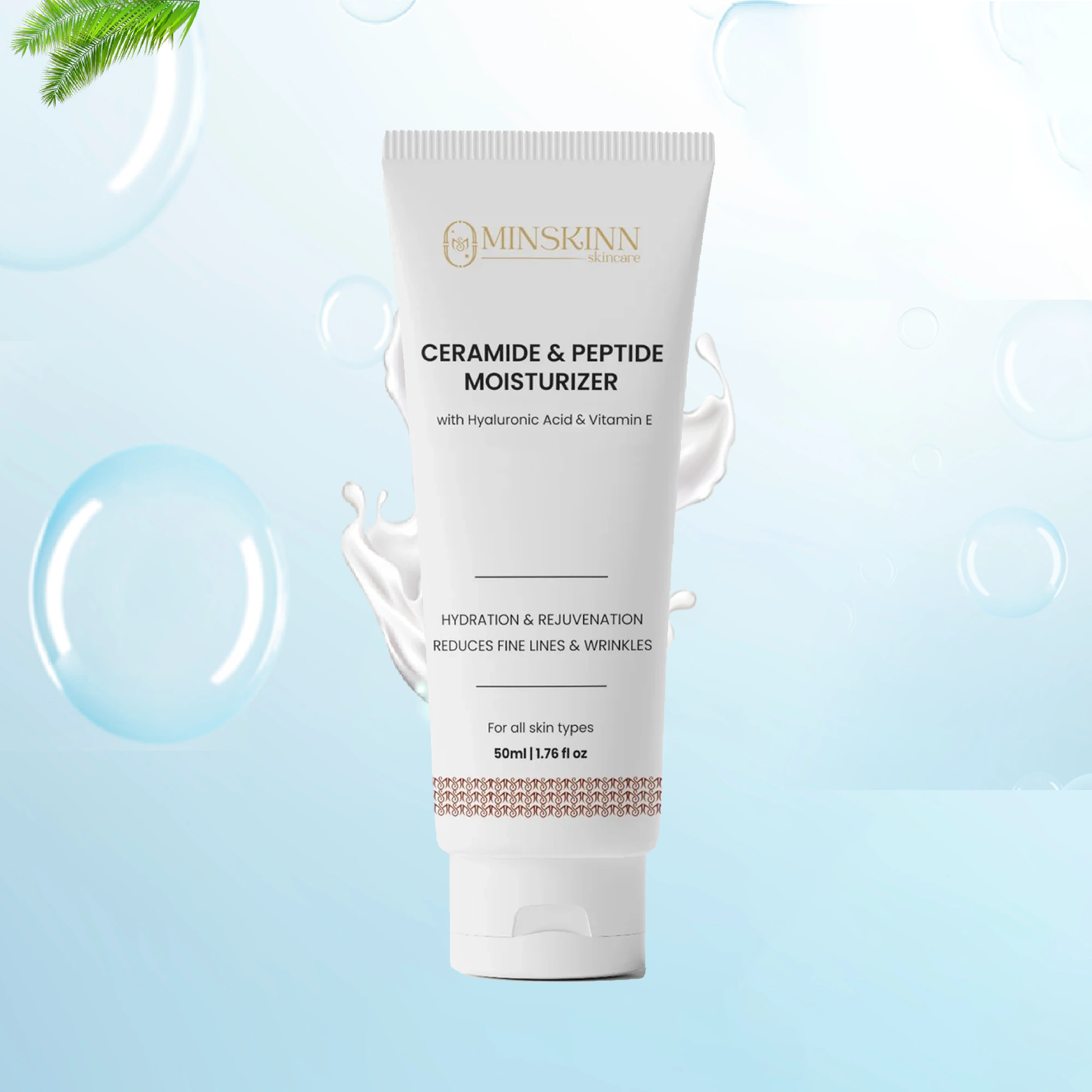 Ceramide Peptide Moisturizer Boosted with Hyaluronic Acid